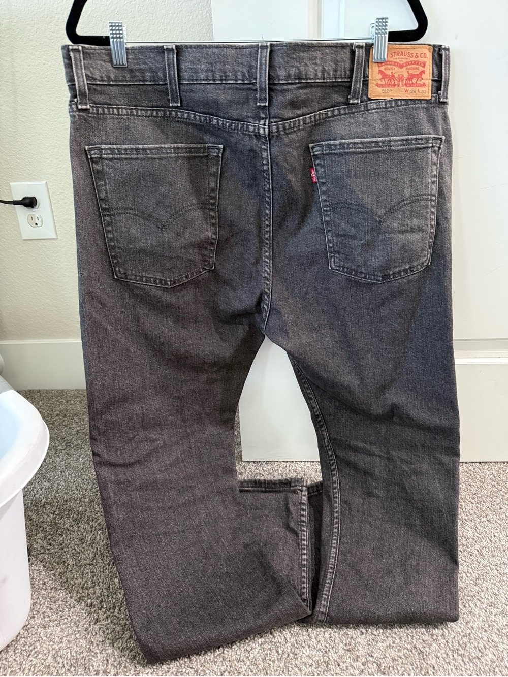 510 Levi's Men's Skinny Jeans Black Wash